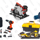 Black + Decker 75-Piece 20-Volt MAX Project Kit | $50 | Walmart
SKIL 15-Amp 7.25" Circular Saw | $40 | Walmart
Stanley 167-Piece Home Repair Mixed Tool Set | $25 | Walmart
Campbell Hausfeld 3-Gallon Inflation and Fastening Compressor with Accessory Kit | $65 | Walmart